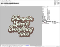 Pumpkin Embroidery File 4 size