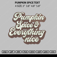 Pumpkin Embroidery File 4 size
