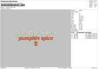 Spice Text Embroidery File 6 sizes