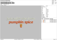 Spice Text Embroidery File 6 sizes