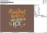 Pumpkintext V2 1610 Embroidery File 6 sizes