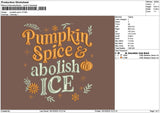 Pumpkintext V2 1610 Embroidery File 6 sizes