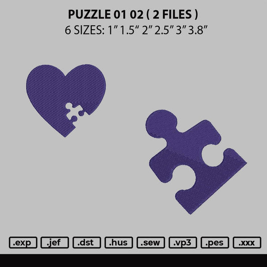 Puzzle 0102 Embroidery 2 Files