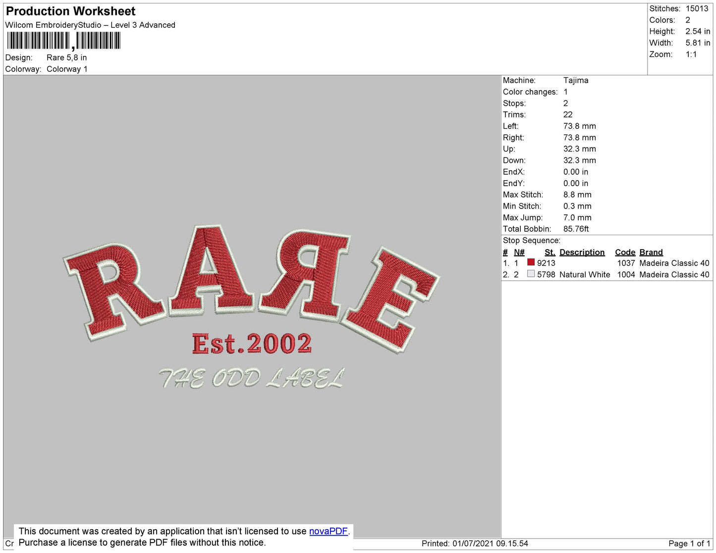 Rare Embroidery File 4 size
