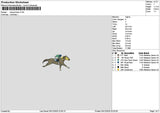 Horse Racing 0512 Embroidery File 6 sizes