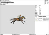 Racing Horse V4 Embroidery File 6 sizes