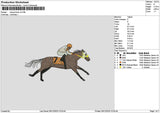 Racing Horse V4 Embroidery File 6 sizes
