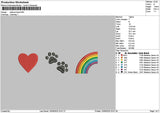 Rainbow 1509 Embroidery File 6 sizes