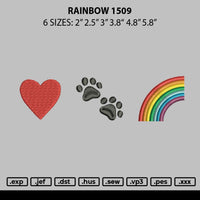 Rainbow 1509 Embroidery File 6 sizes