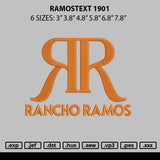Ramostext 1901 Embroidery File 6 sizes