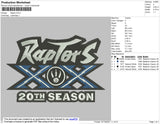Raptors Embroidery File 5 size