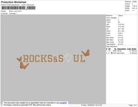 Rocks And Soul Embroidery File 4 size