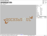 Rocks And Soul Embroidery File 4 size