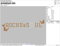 Rocks And Soul Embroidery File 4 size
