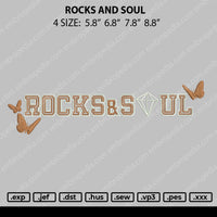 Rocks And Soul Embroidery File 4 size