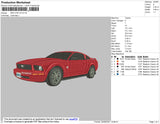 Red Car V2 Embroidery File 4 size