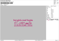 Books0406 Embroidery File 6 sizes