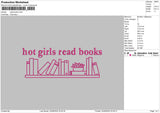 Books0406 Embroidery File 6 sizes