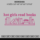 Books0406 Embroidery File 6 sizes