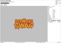 Redgold Embroidery File 6 sizes