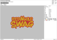 Redgold Embroidery File 6 sizes