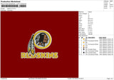 Redskins V2 Embroidery File 6 sizes