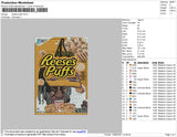 Reeses Puffs Embroidery File 4 size