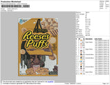 Reeses Puffs Embroidery File 4 size