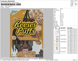 Reeses Puffs Embroidery File 4 size