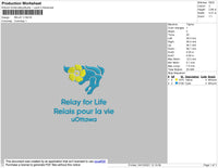 Relay Embroidery File 5 size
