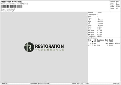Restoration Embroidery 2 Files