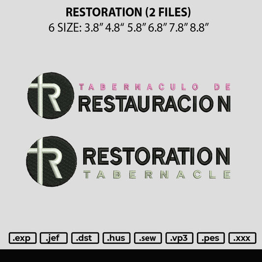 Restoration Embroidery 2 Files