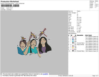 Reunit Embroidery File 4 size