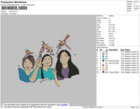Reunit Embroidery File 4 size