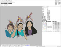 Reunit Embroidery File 4 size