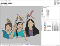 Reunit Embroidery File 4 size