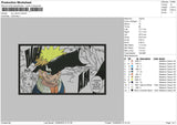 Naruto Color Embroidery File 6 sizes