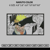 Naruto Color Embroidery File 6 sizes