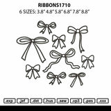 Ribbons1710 Embroidery File 6 sizes