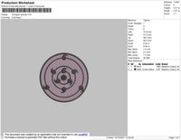 Rinnegan Sasuke Embroidery File 4 size