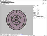 Rinnegan Sasuke Embroidery File 4 size