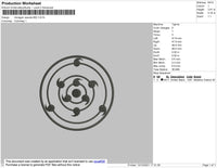 Rinnegan Embroidery File 4 size
