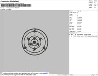 Rinnegan Embroidery File 4 size