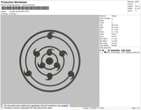 Rinnegan Embroidery File 4 size