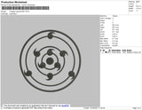 Rinnegan Embroidery File 4 size