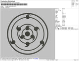 Rinnegan Embroidery File 4 size