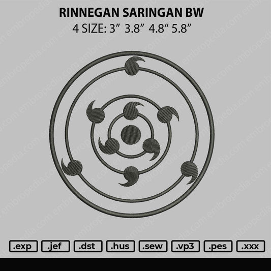 Rinnegan Embroidery File 4 size