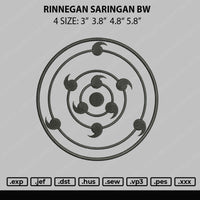 Rinnegan Embroidery File 4 size