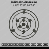 Rinnegan Embroidery File 4 size