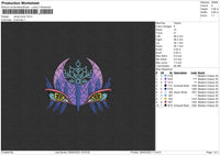 Rising Moon Embroidery File 4 size